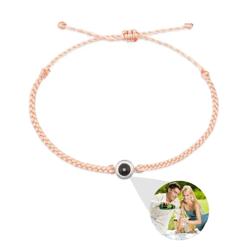 Circle Photo Bracelet Projection Bracelets