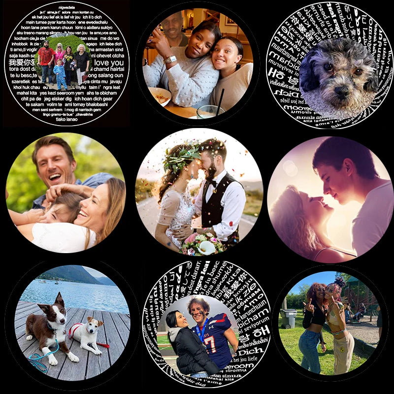Custom Photo Projection Necklace Pendant Jewelry For Girlfriend Wife Lover Couple 2023 New In Creative Romantic Necklaces Gifts