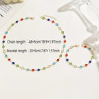Colorful Crystal Beaded Bracelet