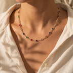 Colorful Crystal Beaded Necklace