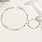 Colorful Crystal Beaded Bracelet