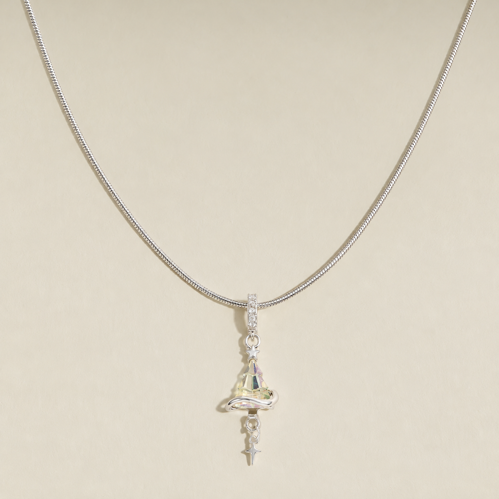Starry Witch Hat Pendant Necklace