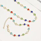 Colorful Crystal Beaded Bracelet