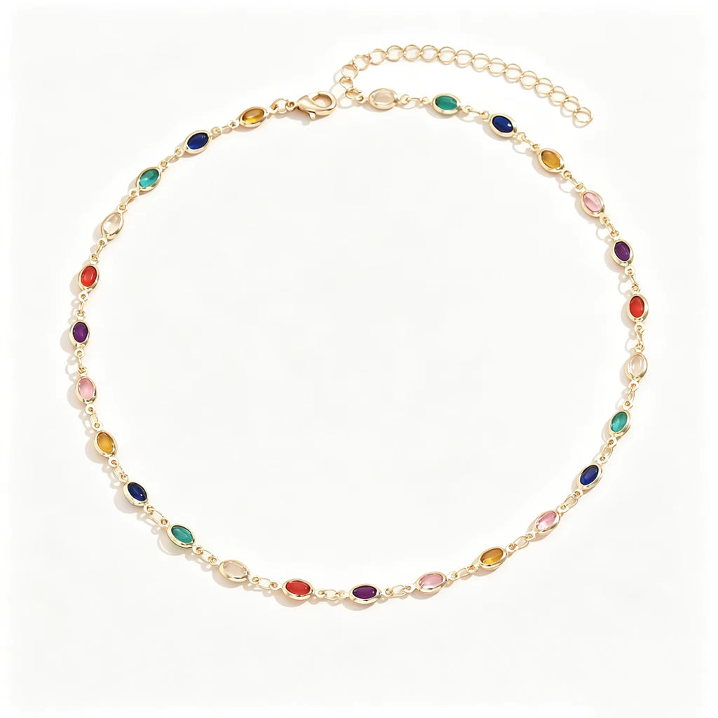 Colorful Crystal Beaded Bracelet