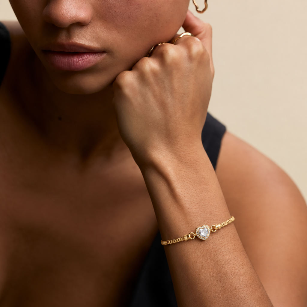 Heart Charm Bracelet