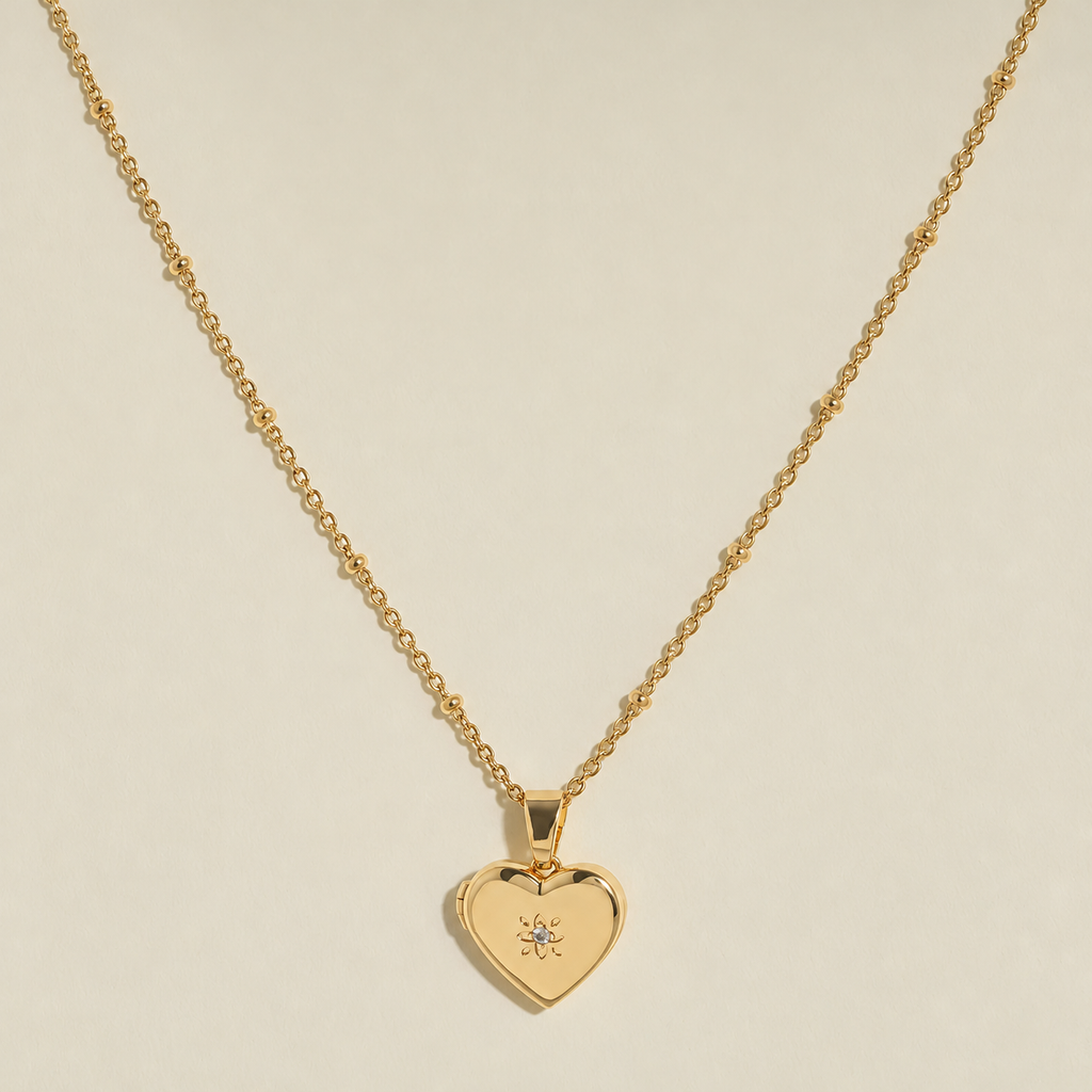 Vintage Photo Locket Necklace