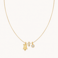 Snowflake Bell Charm Necklace