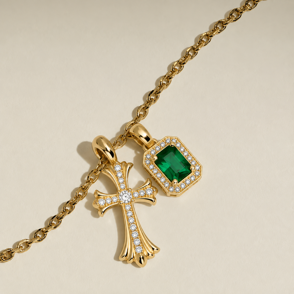 Cross Charm Pendant Necklace