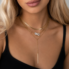 18K Gold Herringbone Chain