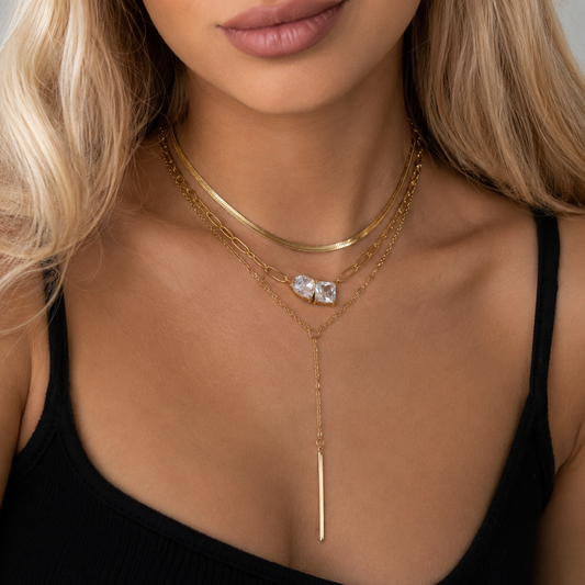 18K Gold Herringbone Chain
