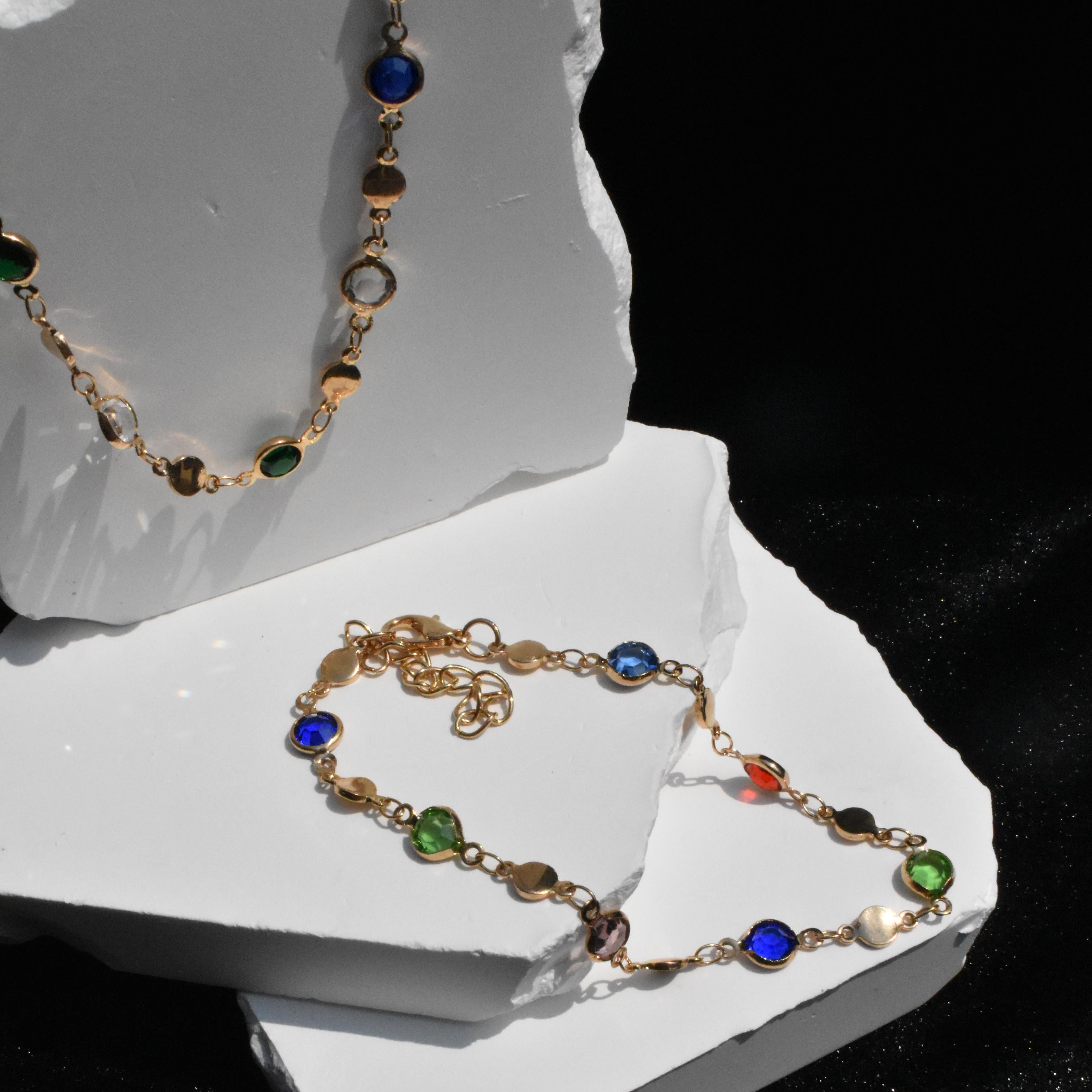 Colorful Crystal Beaded Bracelet
