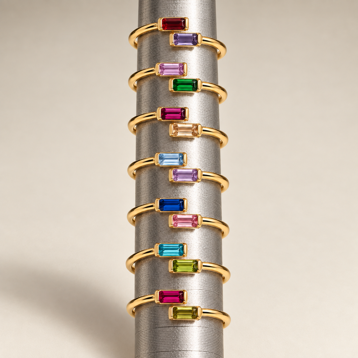 Birthstones Adjustable Ring