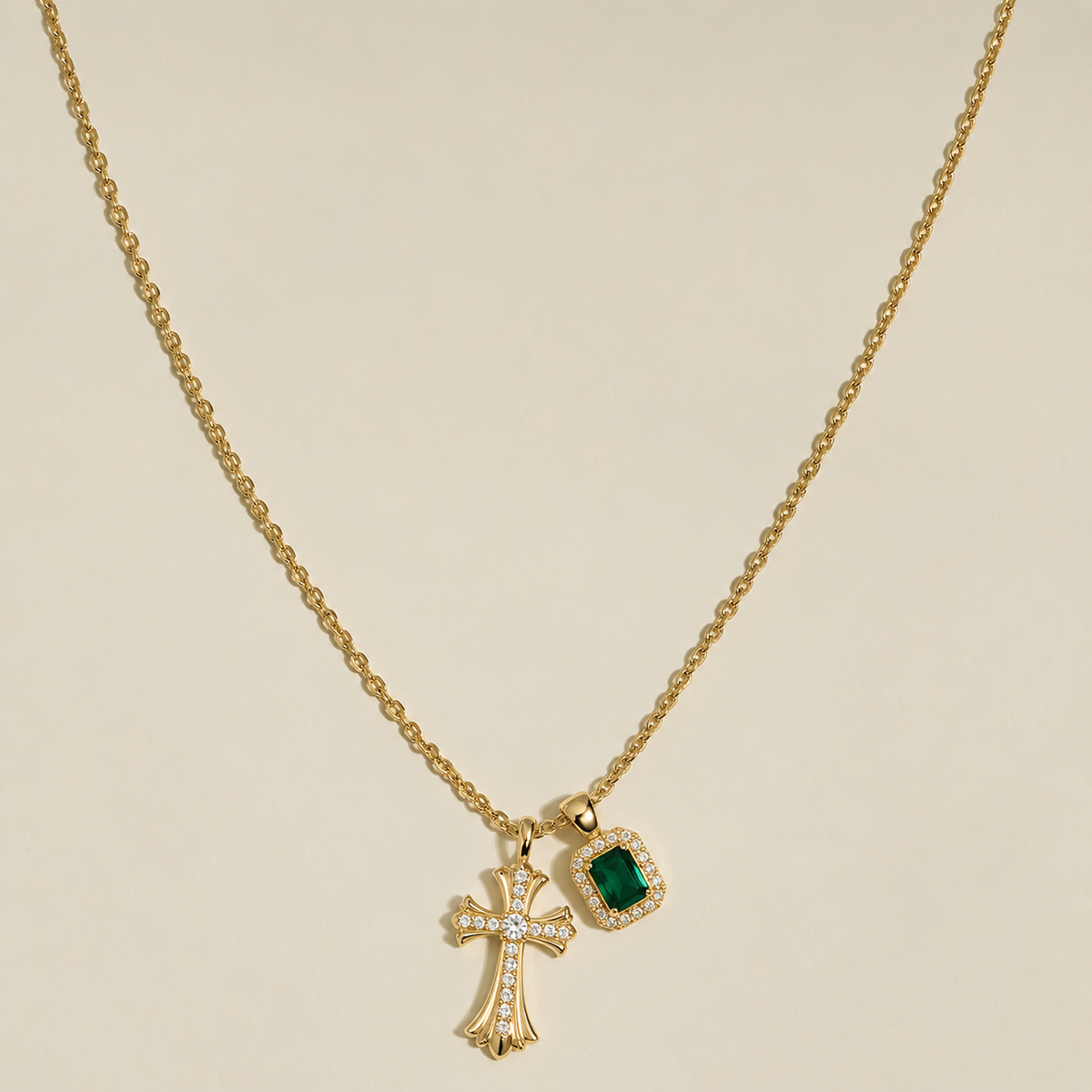 Cross Charm Pendant Necklace
