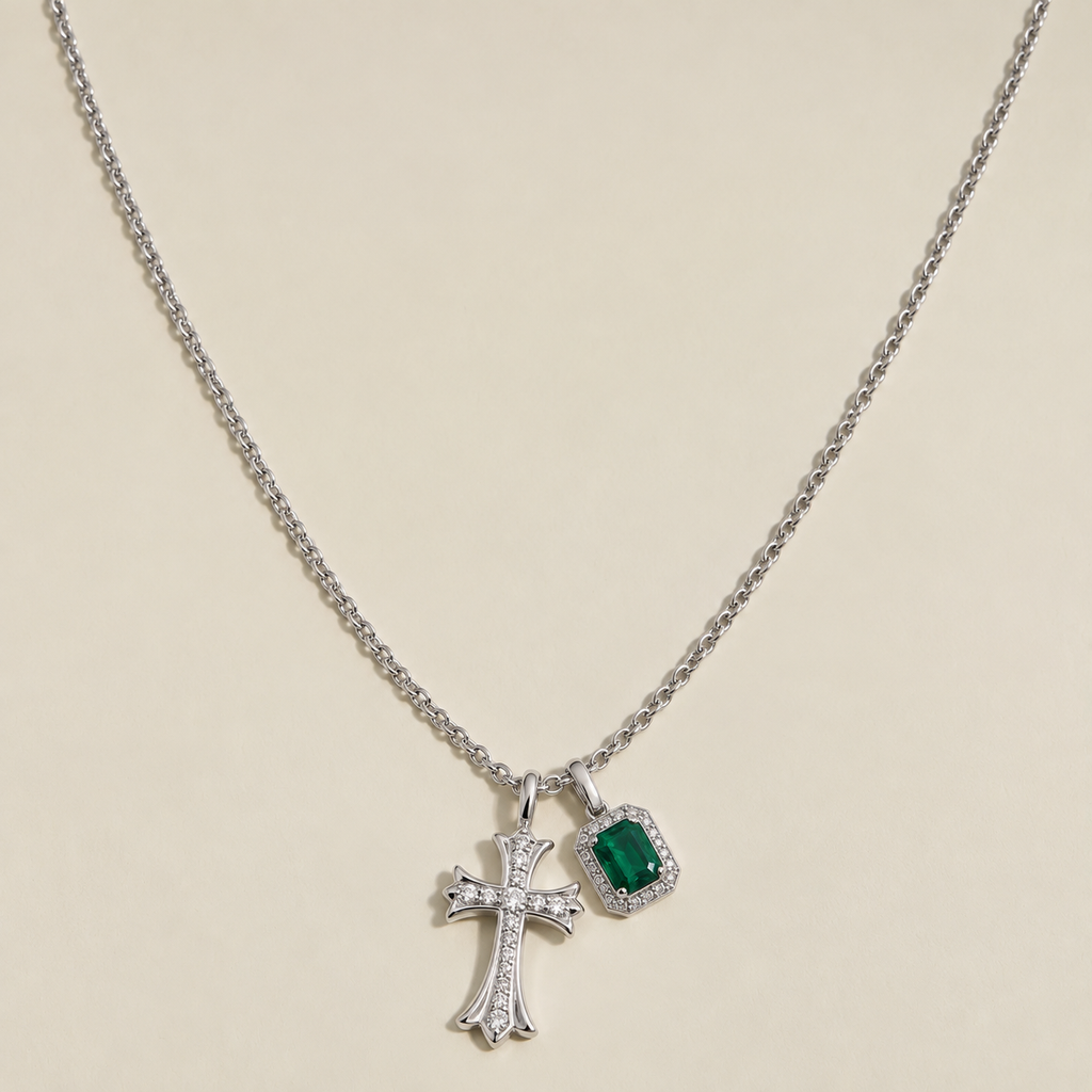Cross Charm Pendant Necklace