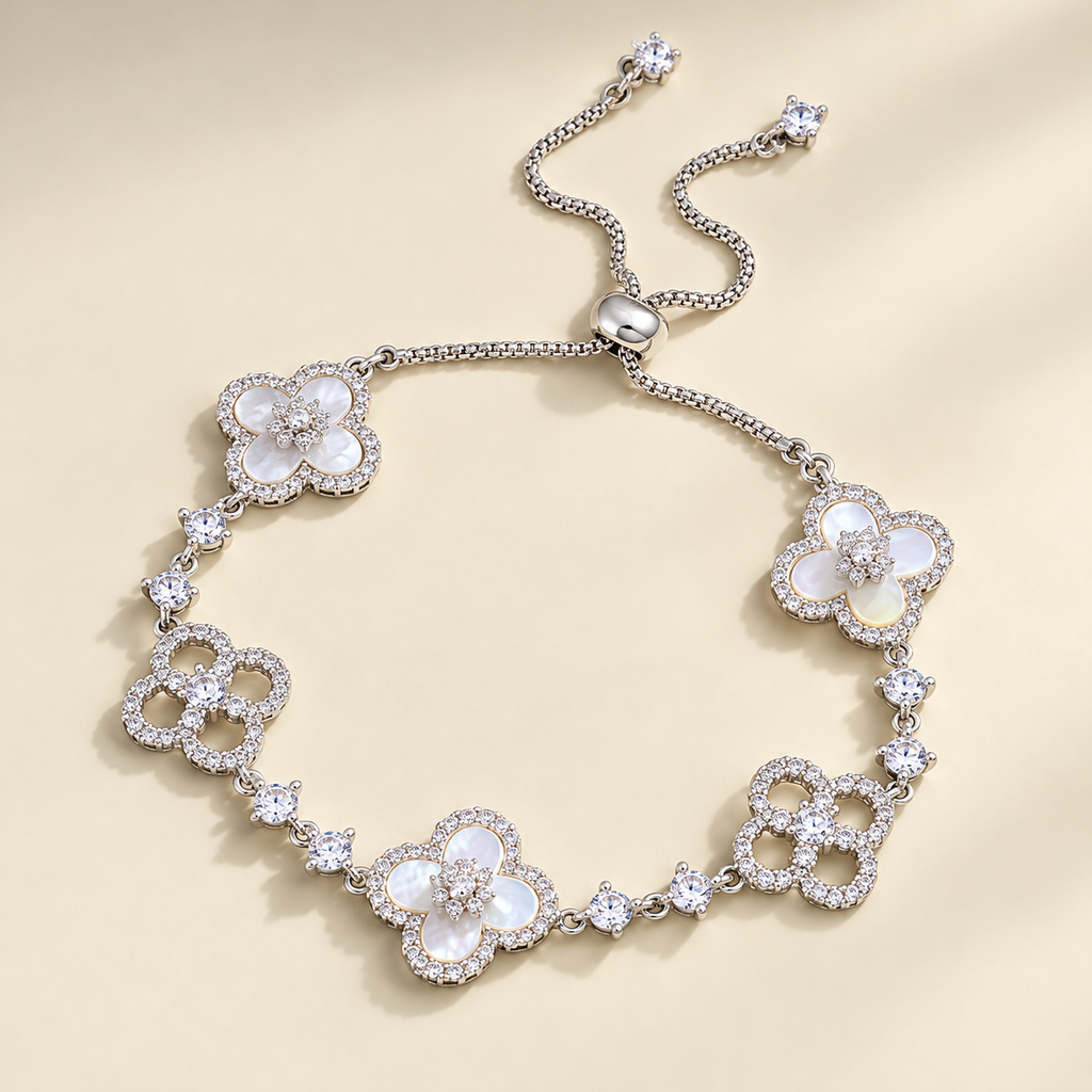 Lucky Clover Slider Bracelet