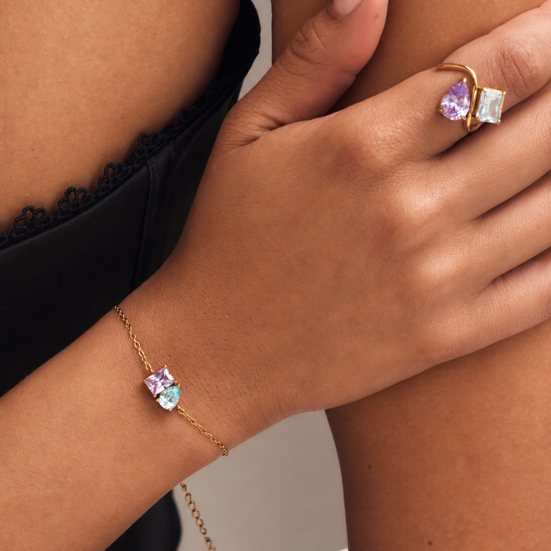 Toi Et Moi Birthstone Bracelet