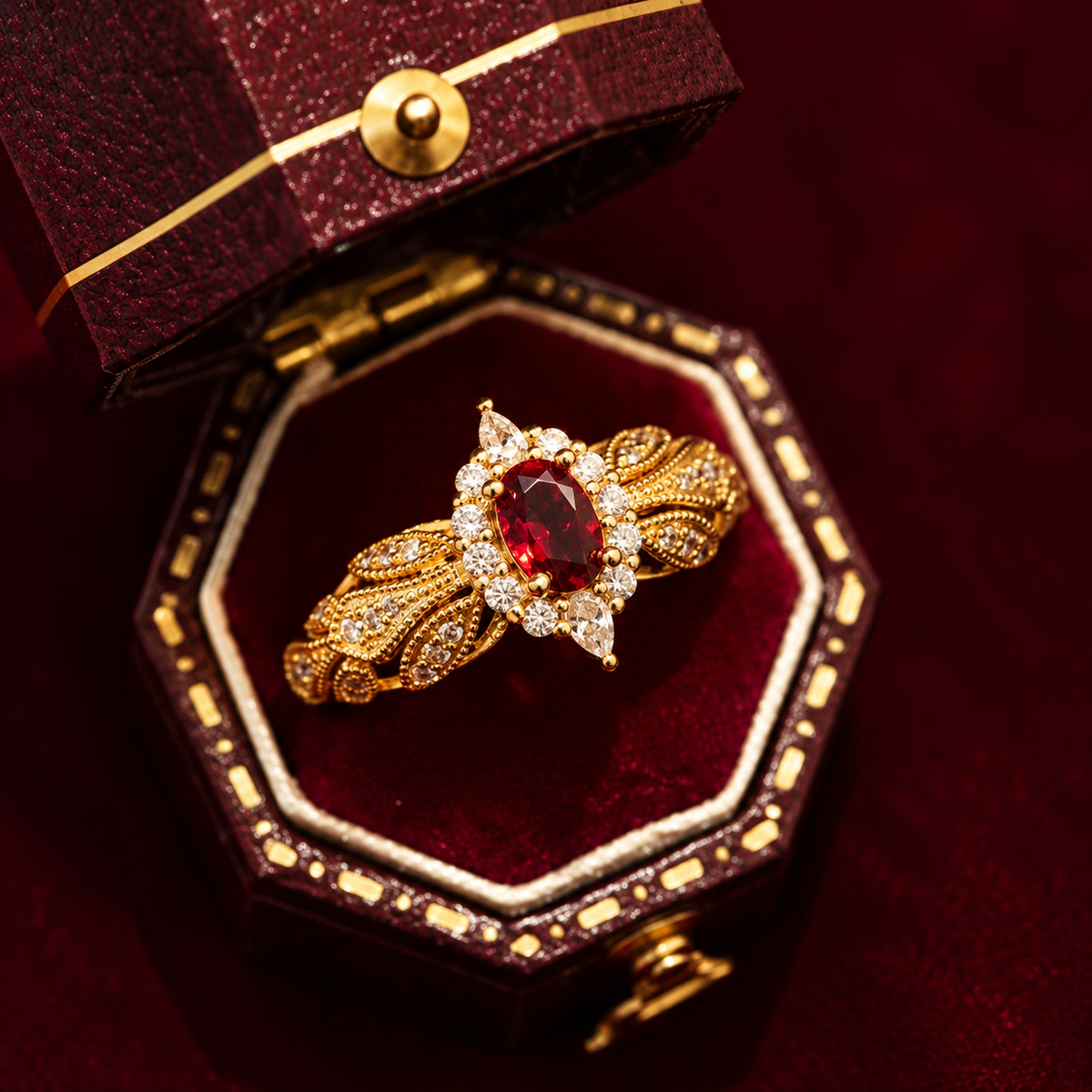 Vintage Ruby Ring