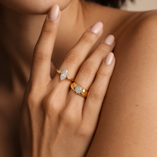 Celestial Zircon Adjustable Ring