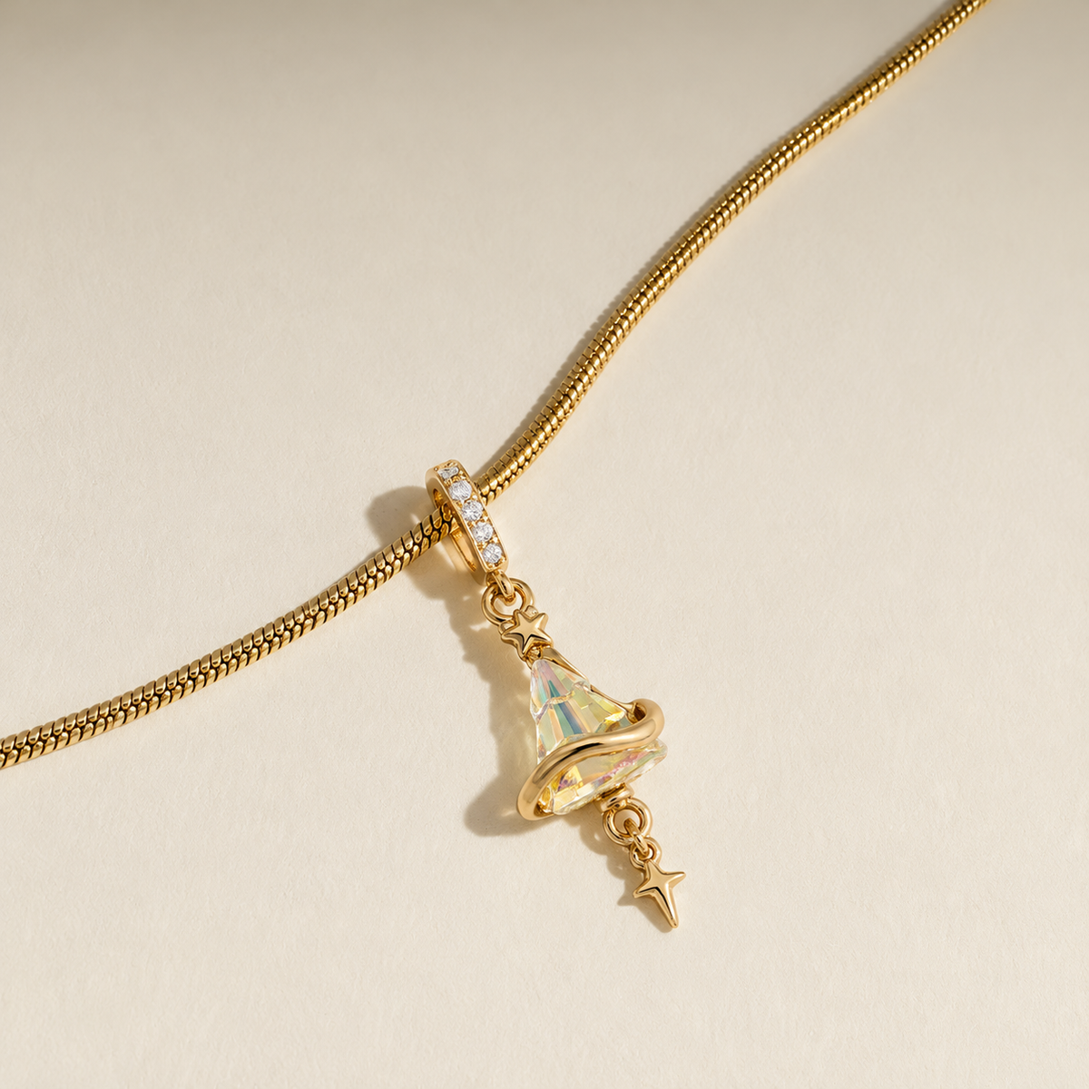 Starry Witch Hat Pendant Necklace