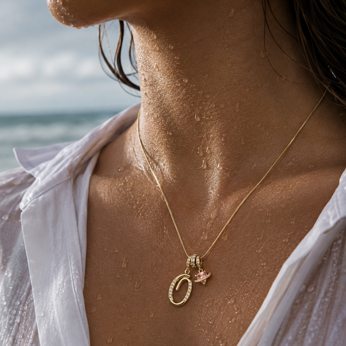 Celeste Initial Necklace