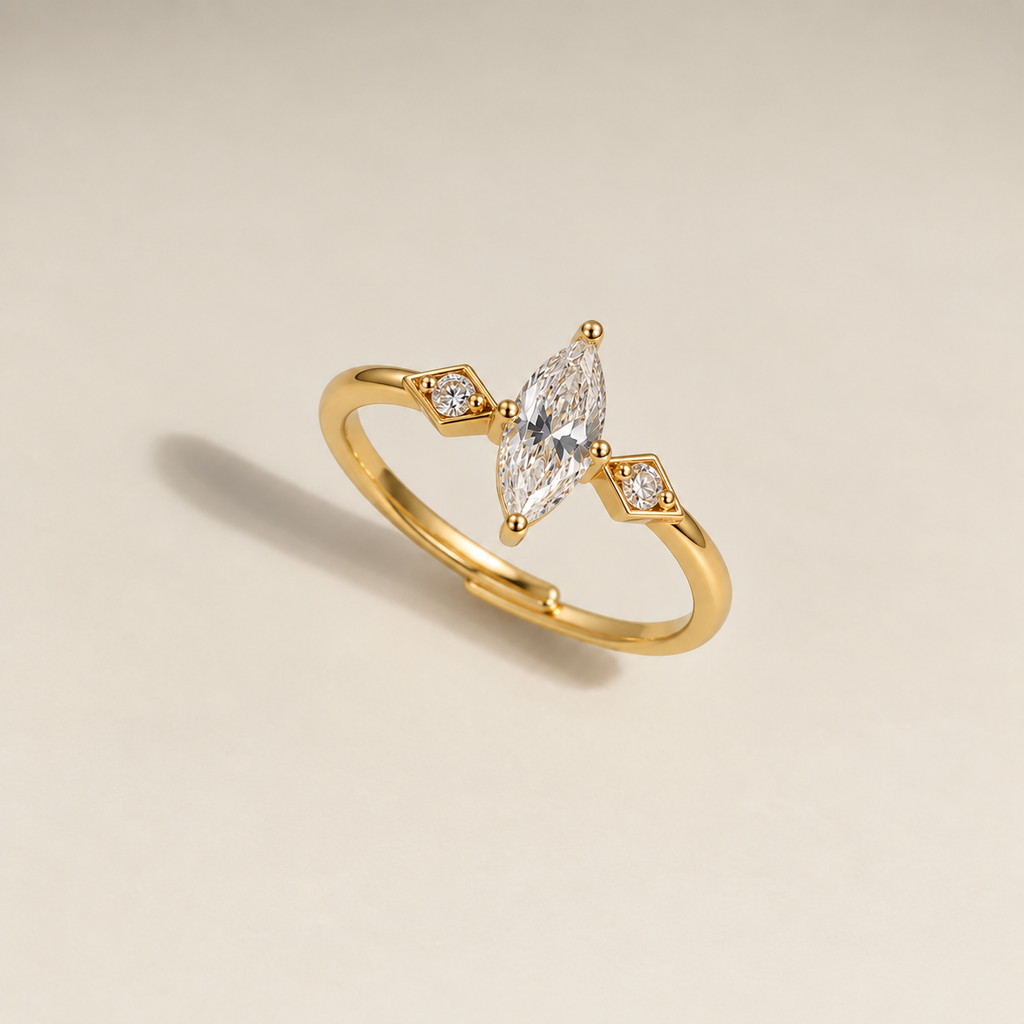 Celestial Zircon Adjustable Ring