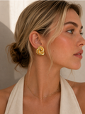 GOLD KNOT STUD EARRINGS