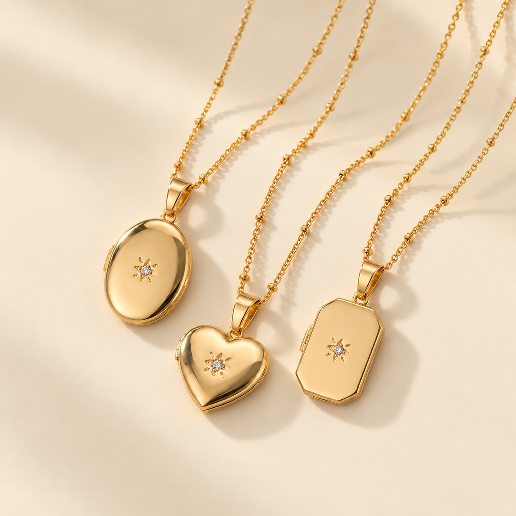 Vintage Photo Locket Necklace