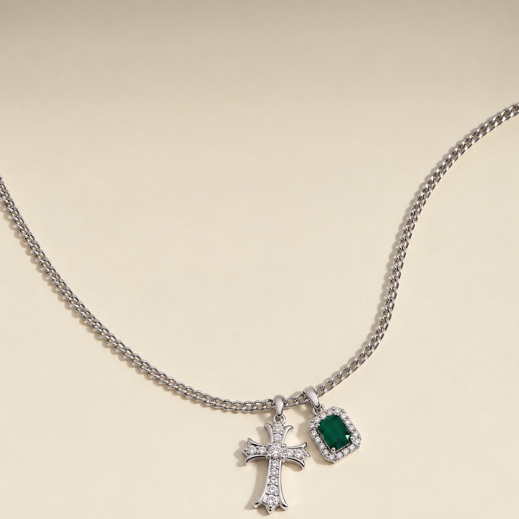 Cross Charm Pendant Necklace