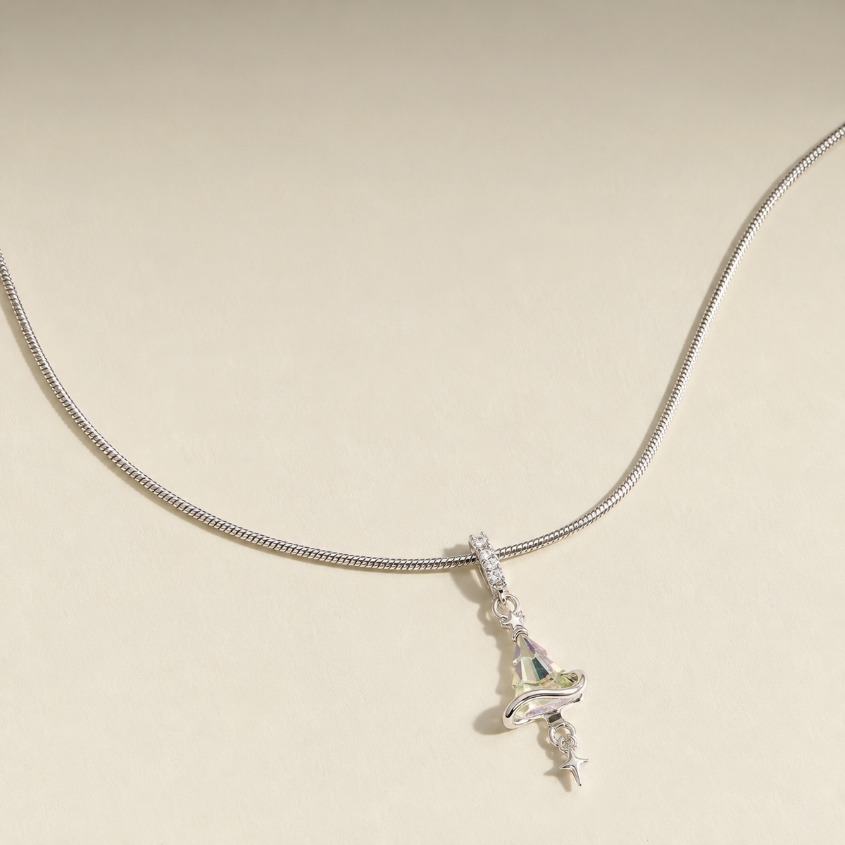 Starry Witch Hat Pendant Necklace