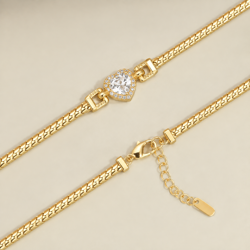 Heart Charm Bracelet