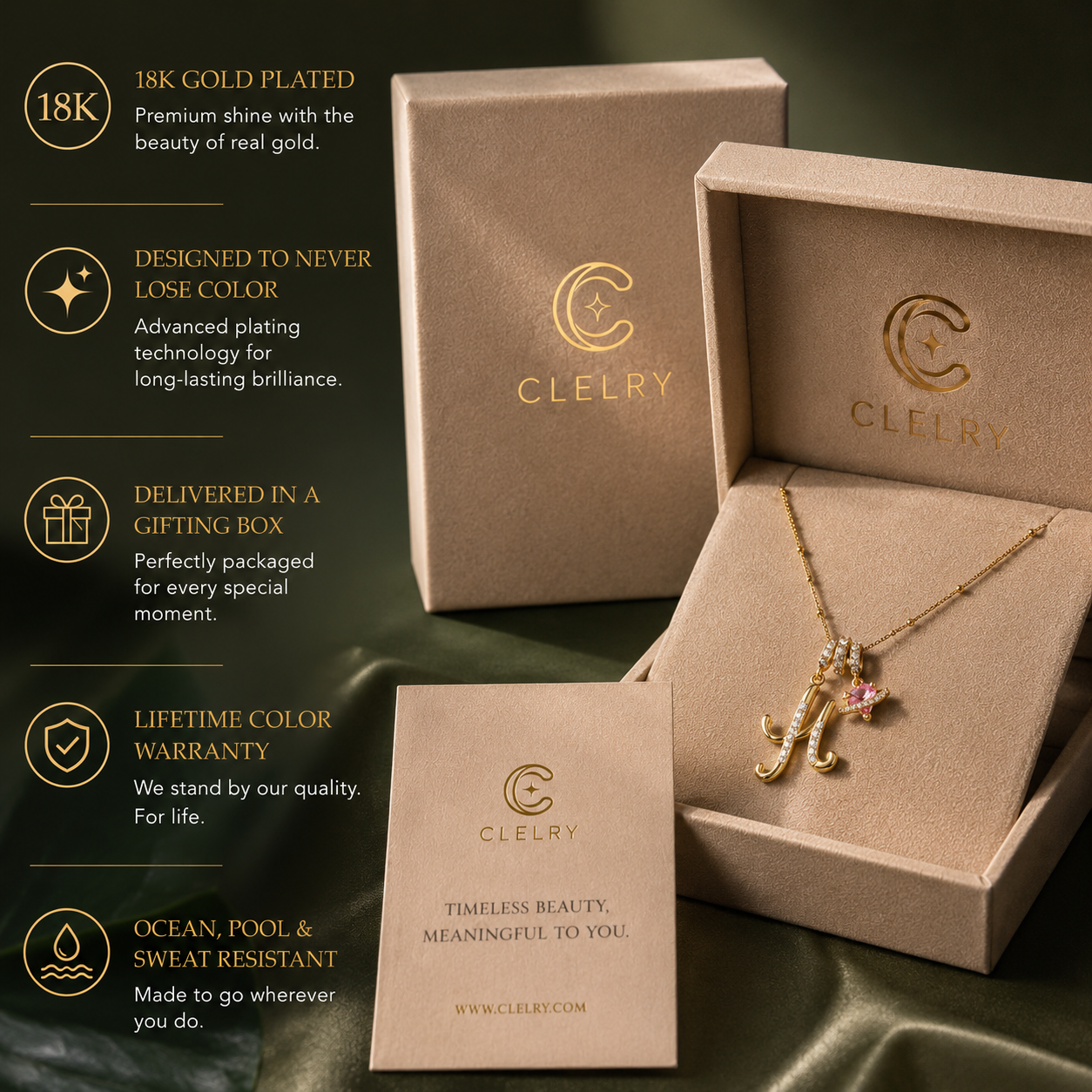 Celeste Initial Necklace