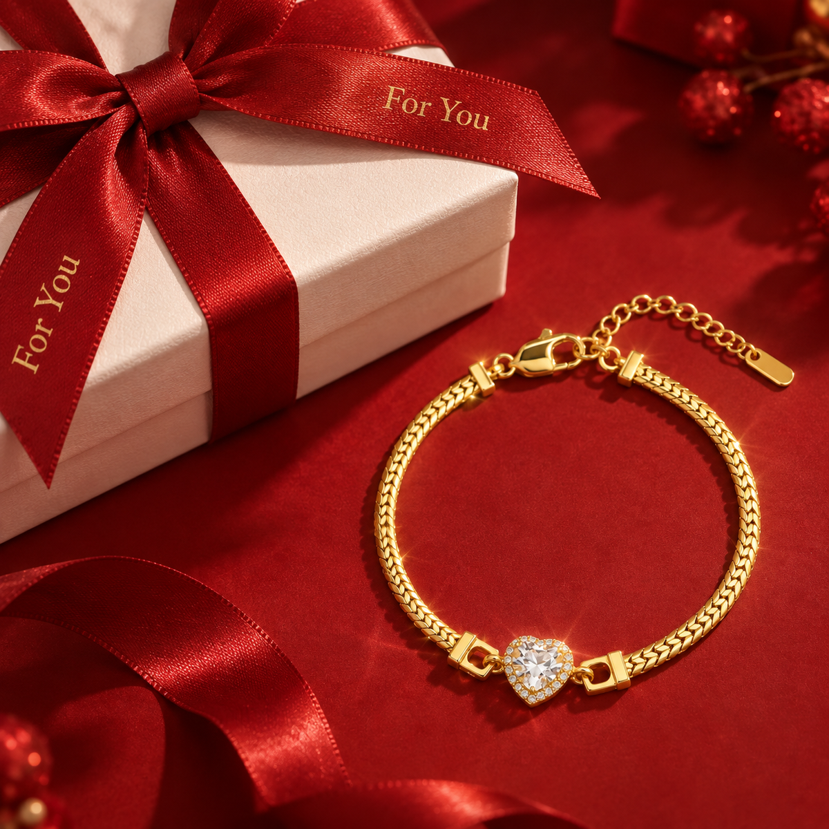 Heart Charm Bracelet