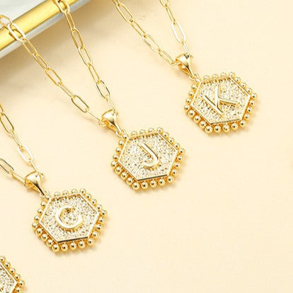 26-Letter Layered Necklace Set