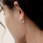 Chunky Huggie Hoops