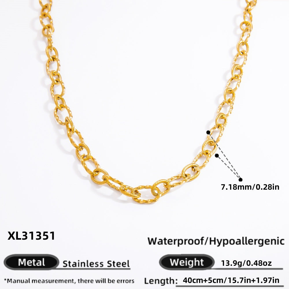 Textured Link Chain