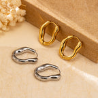 Organic Curve Hoop Earrings