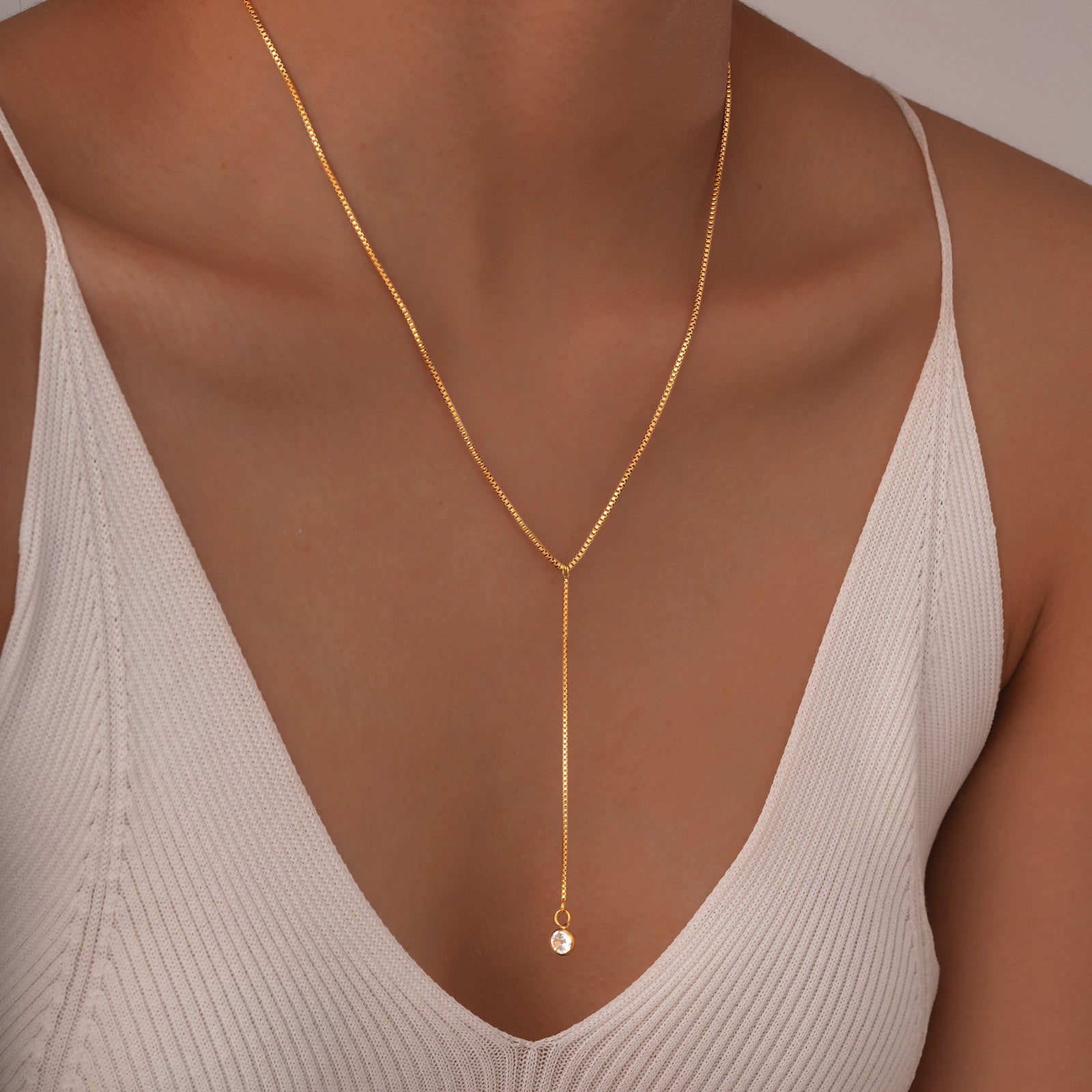 Celeste Y Drop Necklace series