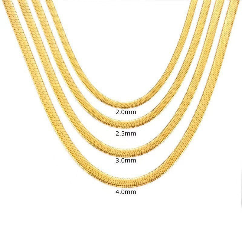 18K Gold Vacuum Plated, Non-Tarnish