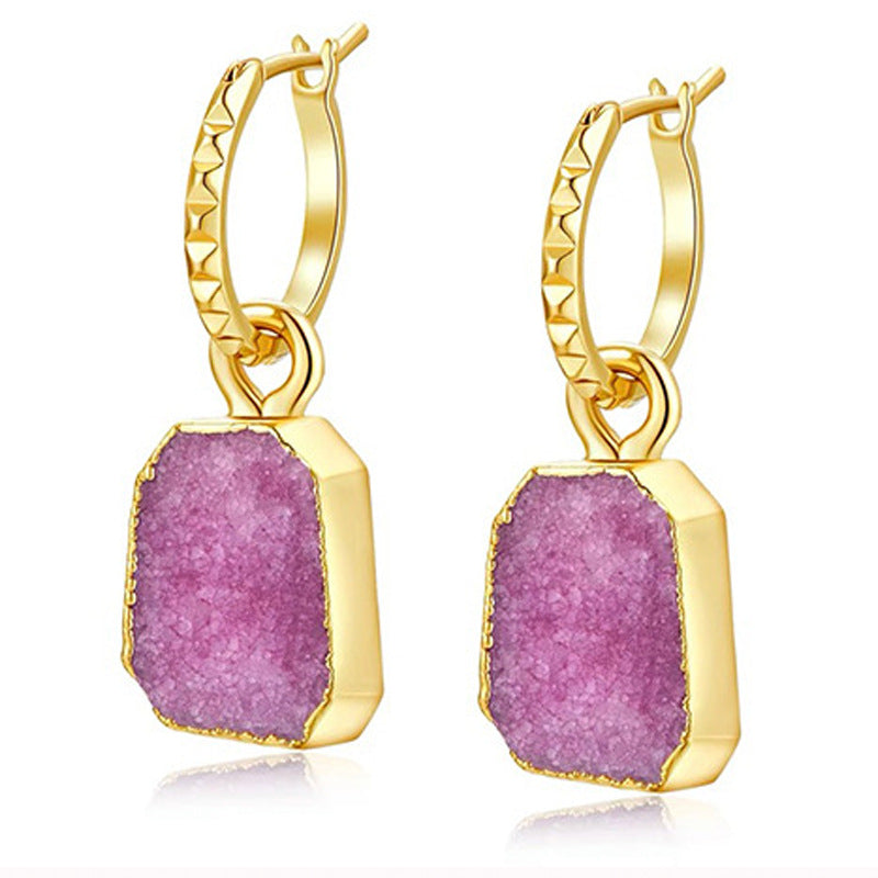 Geometric Minimalist Drop Earrings