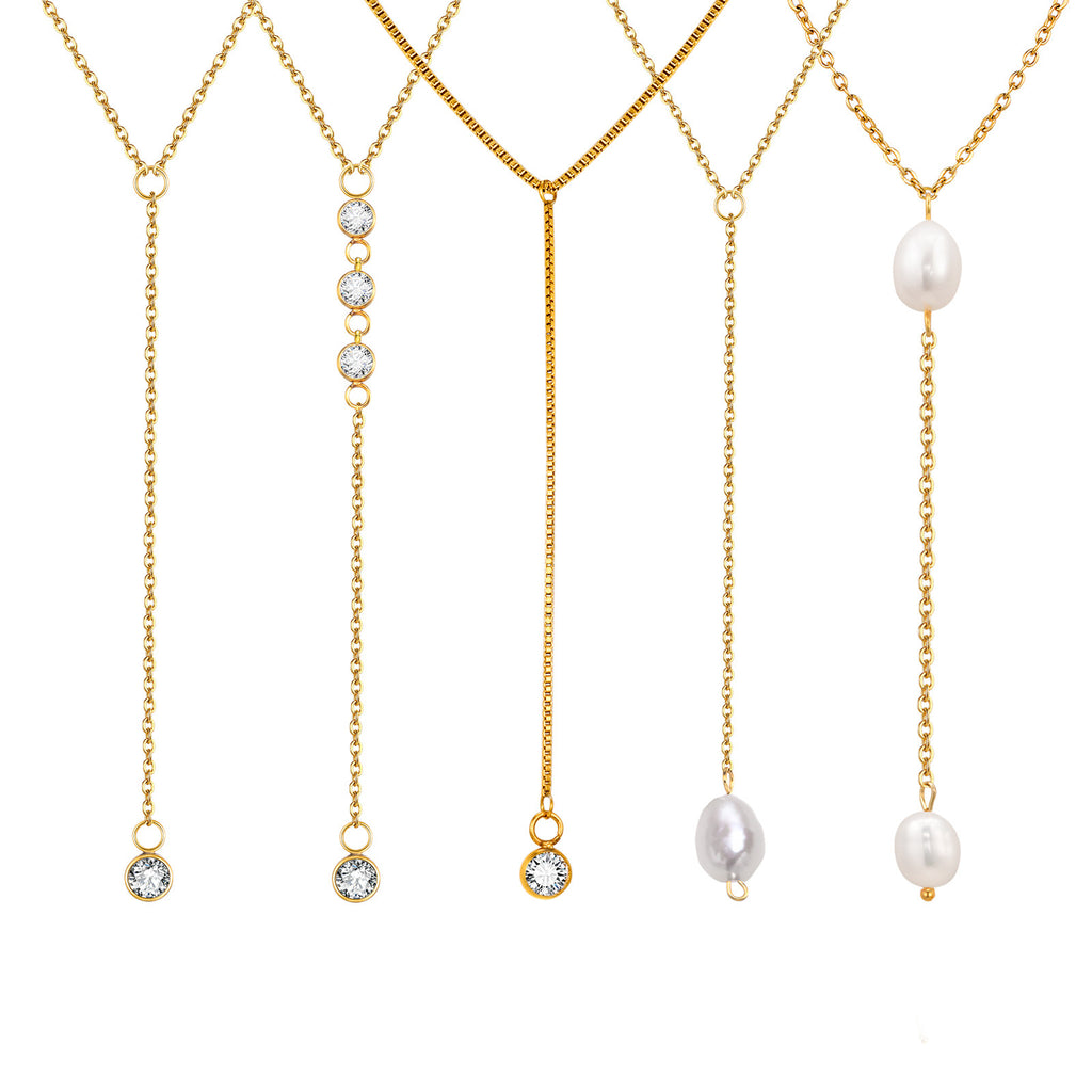 Celeste Y Drop Necklace series