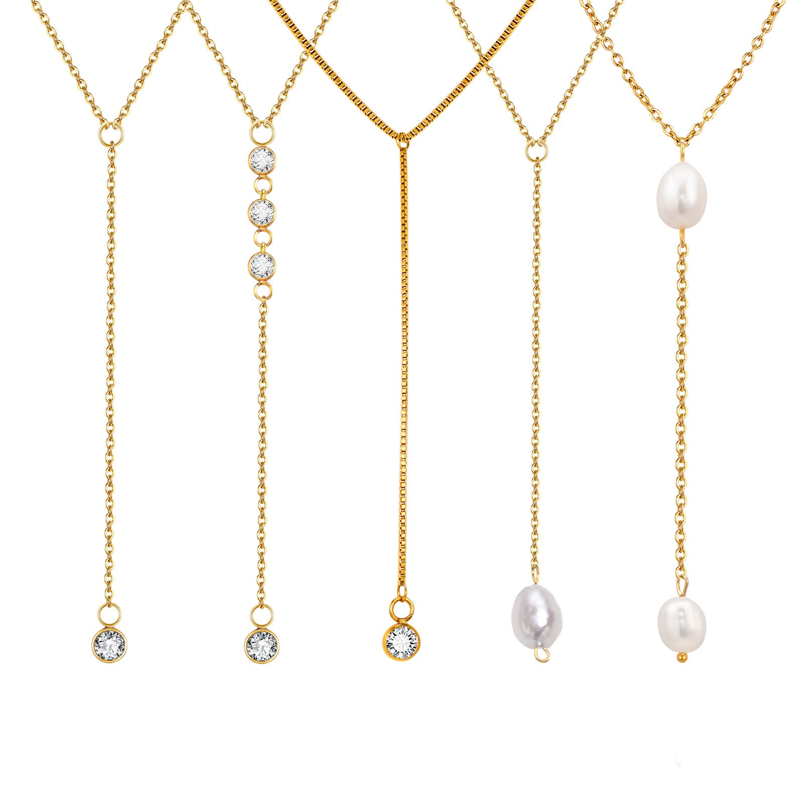 Celeste Y Drop Necklace series
