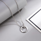 Interlocking Circle Pendant Necklace