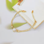gold heart bracelet