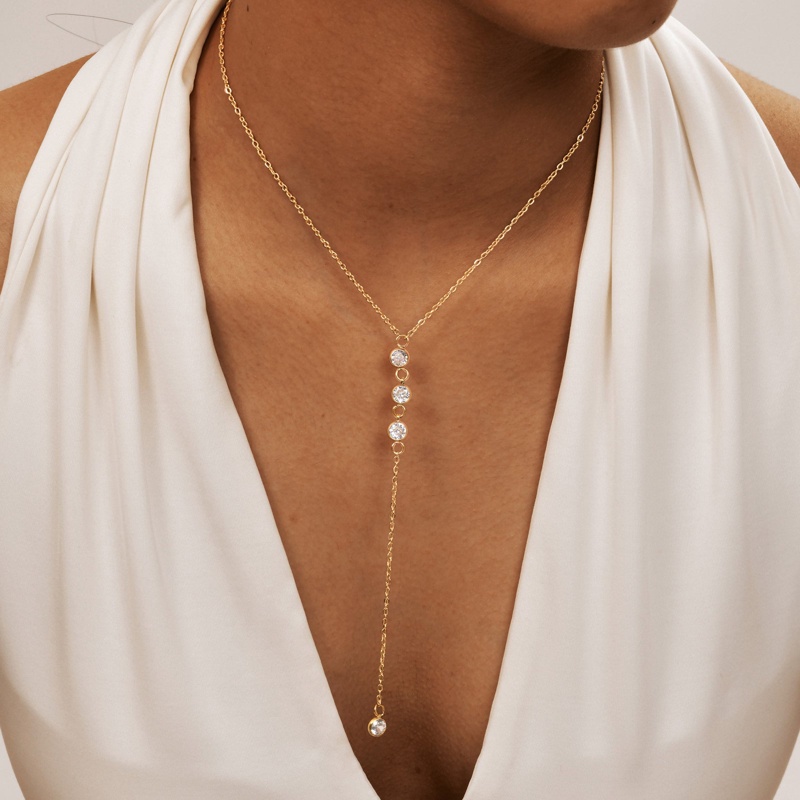 Celeste Y Drop Necklace series