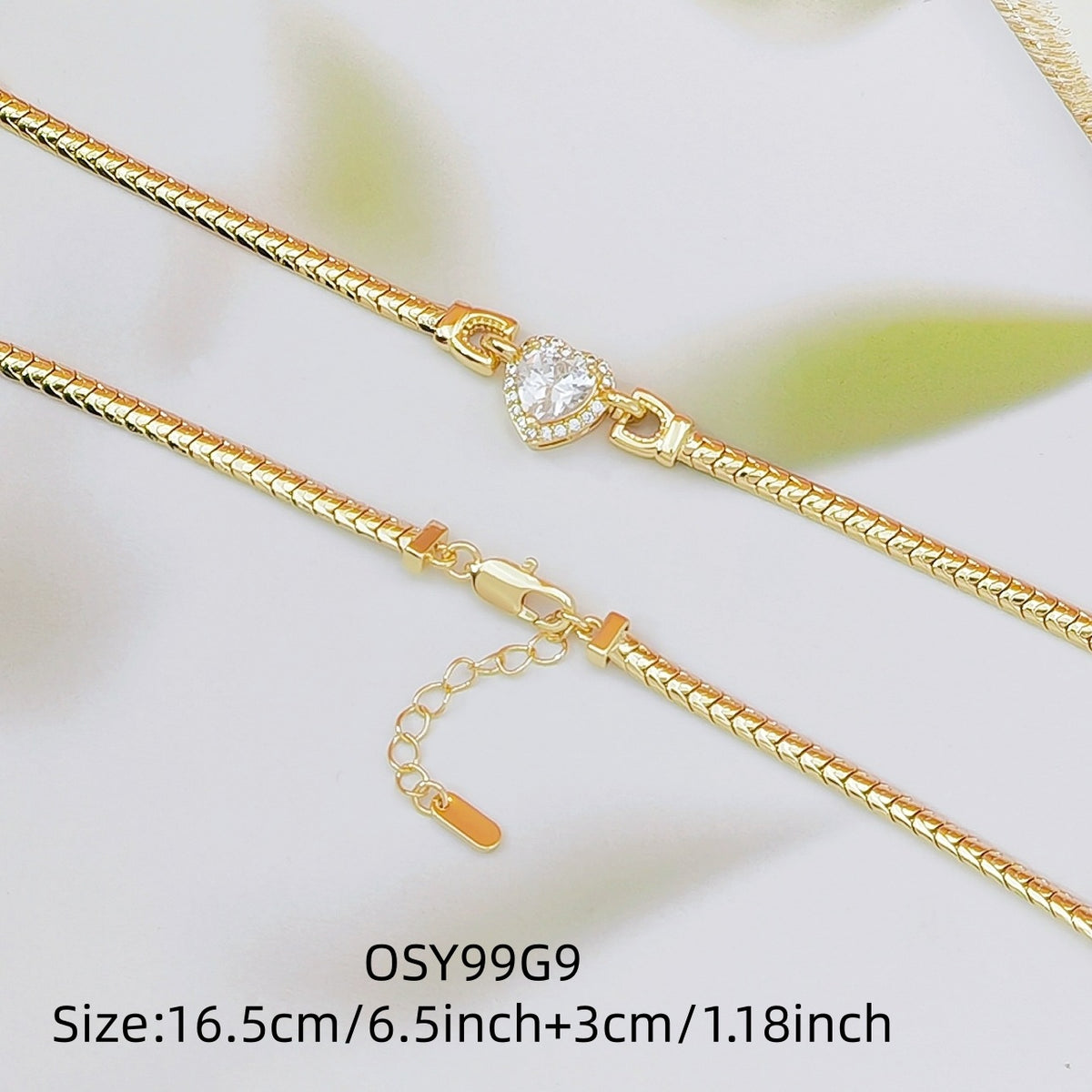 gold heart bracelet