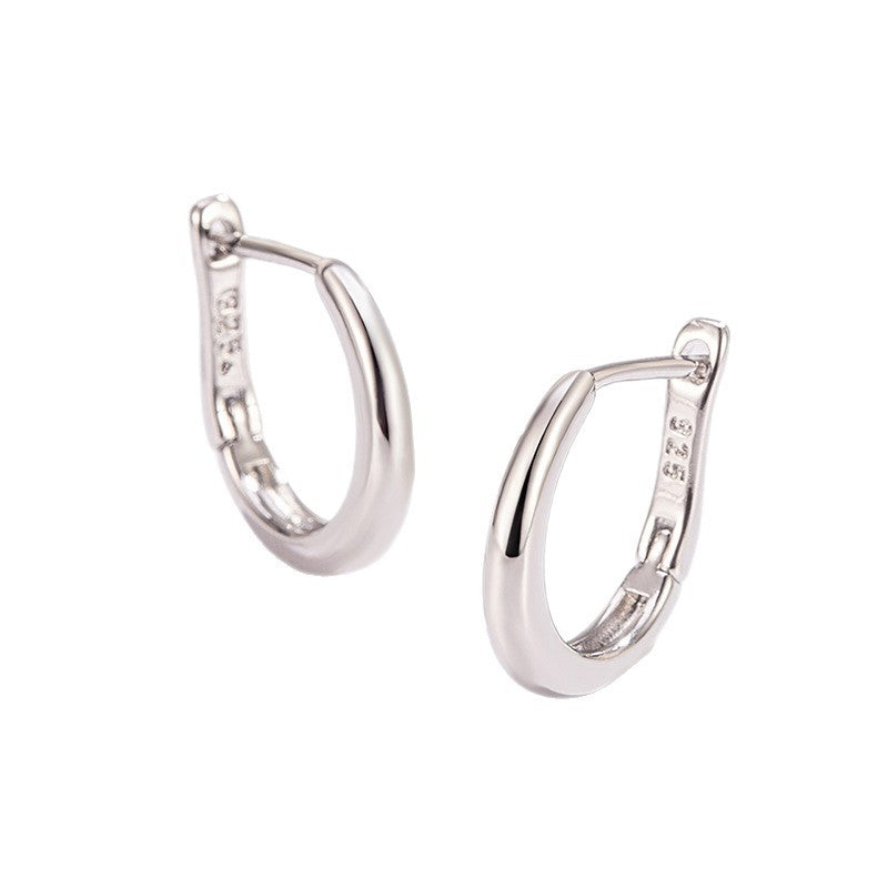 Polished Gold Chunky Huggie Hoops