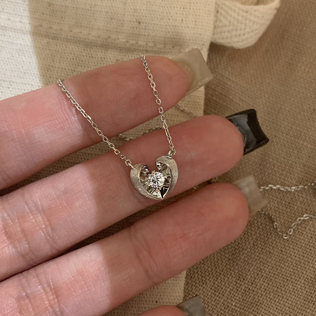 Floating Heart Pendant Necklace