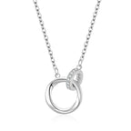 Interlocking Circle Pendant Necklace