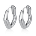 Organic Curve Hoop Earrings