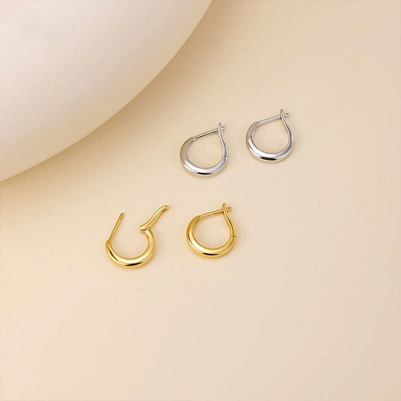 Chunky Huggie Hoops